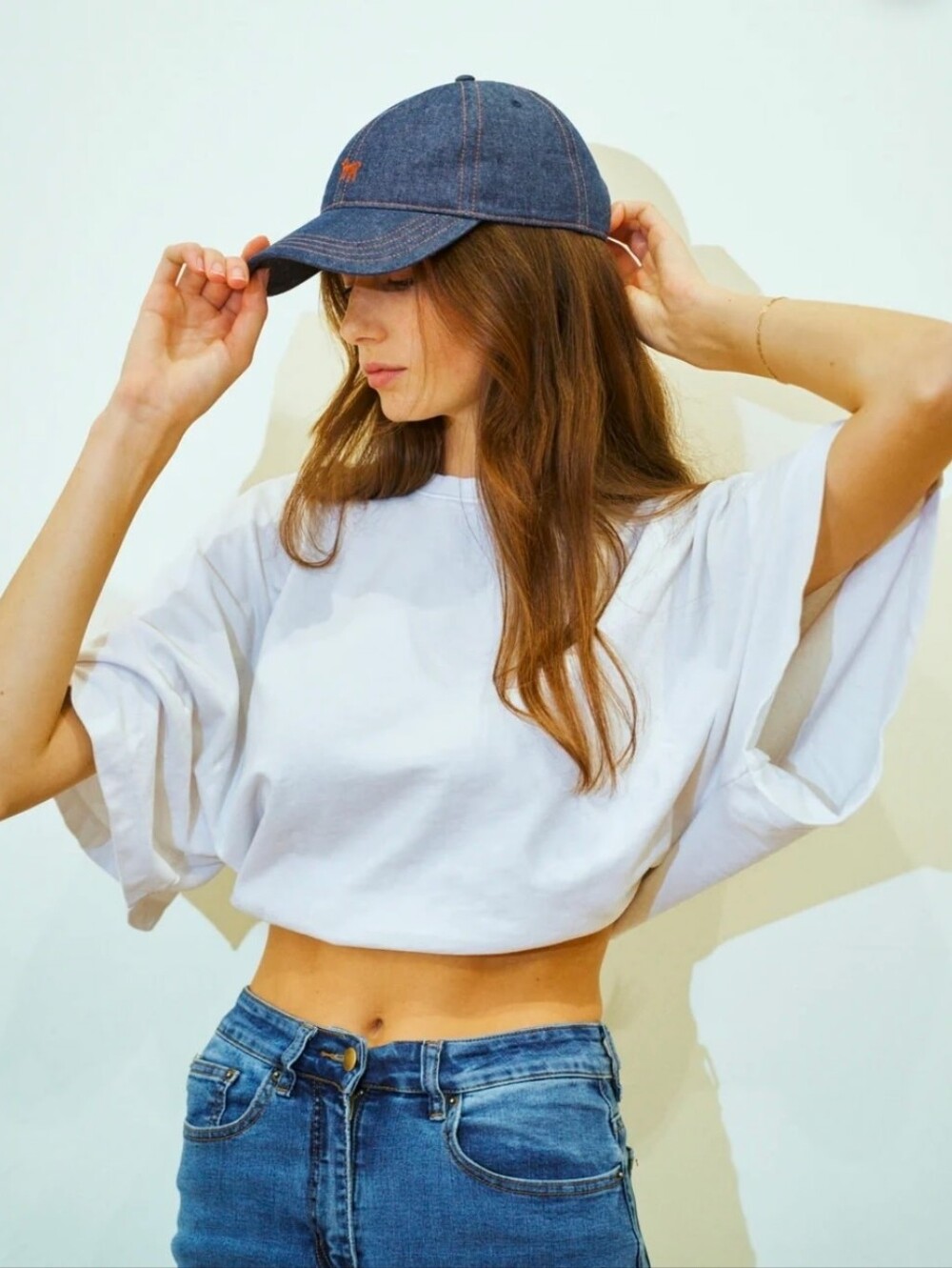 "Pan Pan" Vintage Denim Baseball Cap